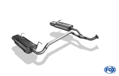 FOX Hyundai Accent Typ LC Endschalldämpfer rechts/links - 160x80 Typ 53 rechts/links
