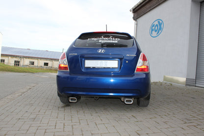 FOX Hyundai Accent - MC Endschalldämpfer Ausgang rechts/links - 135x80 Typ 53 rechts/links