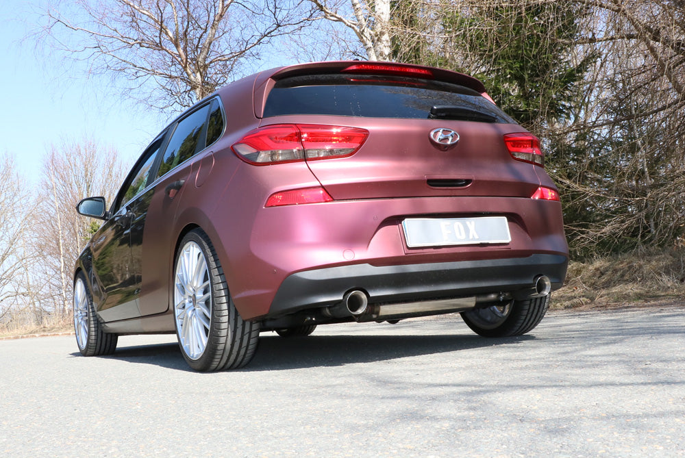 FOX Hyundai i30 PDE Endschalldämpfer quer Ausgang rechts/links - 1x90 Typ 25 rechts/links