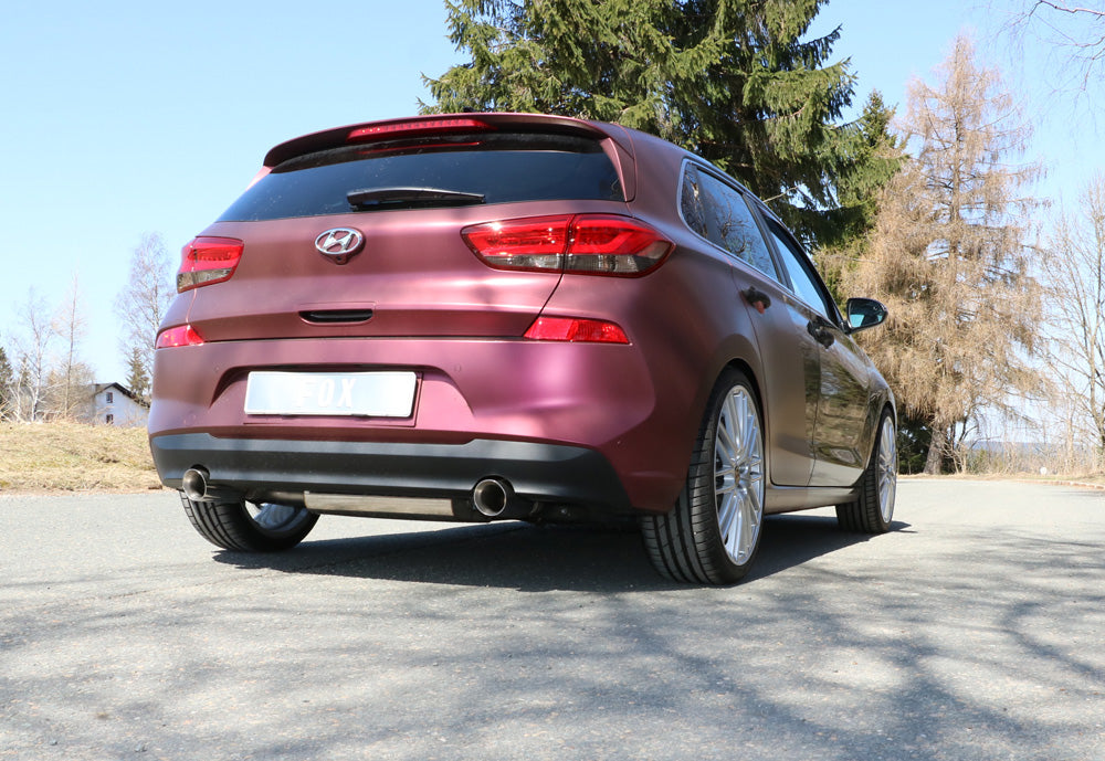FOX Hyundai i30 PDE Endschalldämpfer quer Ausgang rechts/links - 1x90 Typ 25 rechts/links