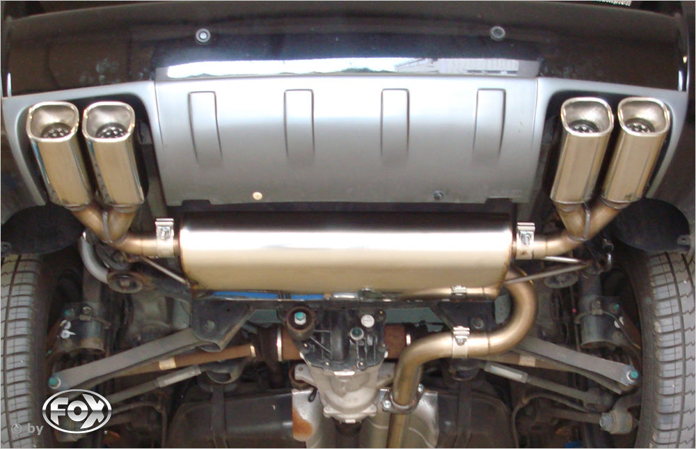 FOX Hyundai Tucson Allrad 2,7l - JM Endschalldämpfer quer Ausgang rechts/links - 2x88x79 Typ 70 rechts/links
