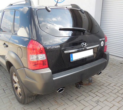 FOX Hyundai Tucson 2,0l - JM Endschalldämpfer quer Ausgang rechts/links - 115x85 Typ 32 rechts/links