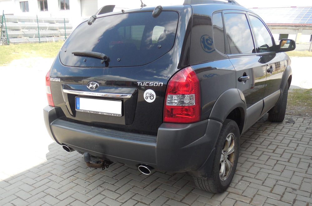 FOX Hyundai Tucson 2,0l - JM Endschalldämpfer quer Ausgang rechts/links - 115x85 Typ 32 rechts/links