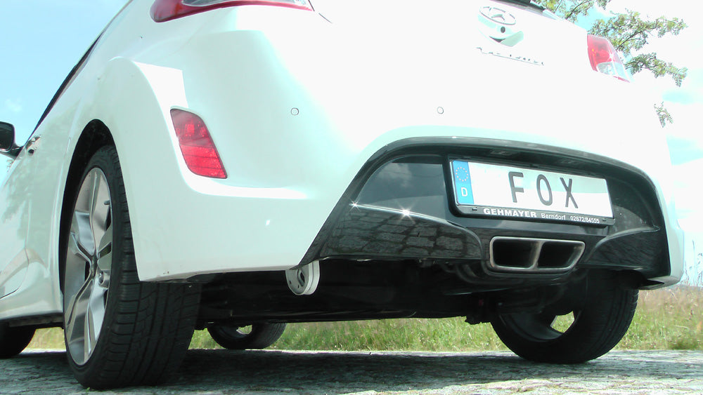 FOX Hyundai Veloster Endschalldämpfer mit Ausgang in den originalen Endrohren