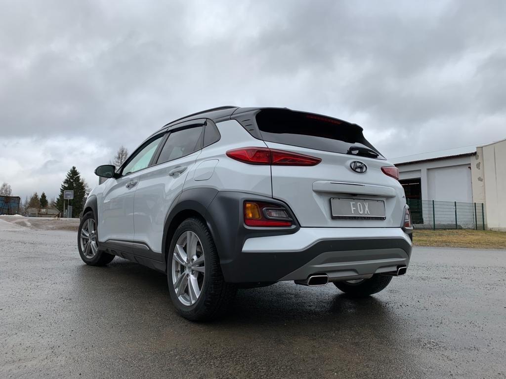 FOX Hyundai Kona 4WD - Endrohre in der Stoßstange Endschalldämpfer Ausgang rechts/links - 145x65 Typ 59 rechts/links