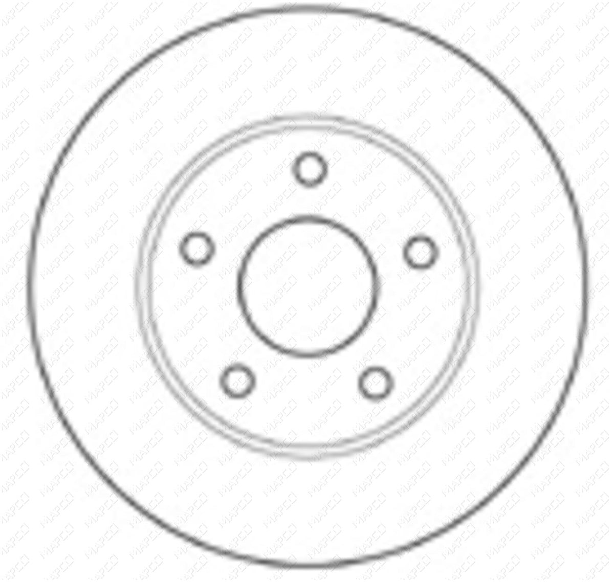 MAPCO Bremsscheibe Hinterachse  15724