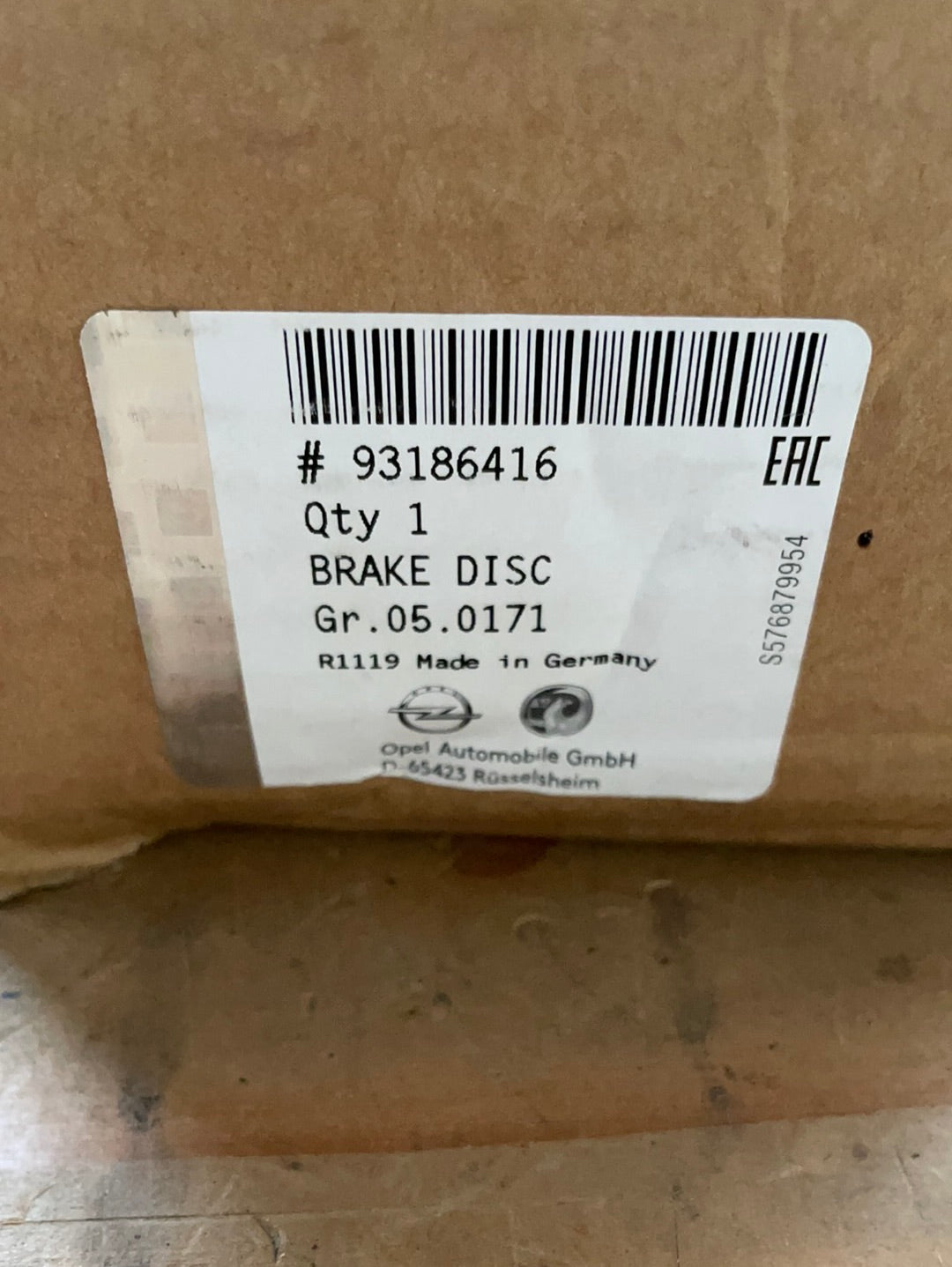 Original GM Opel Astra H Zafira B Combo Bremsscheibe vorne + Beläge Neu