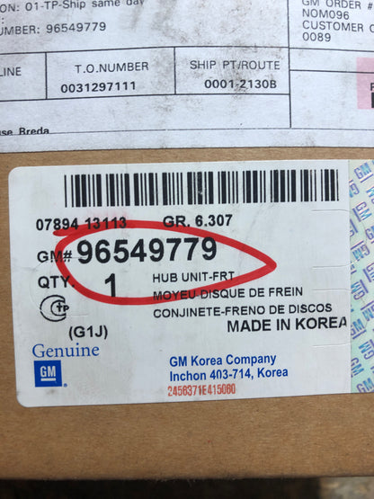 Original GM Chevrolet Daewoo Radnabe Neu