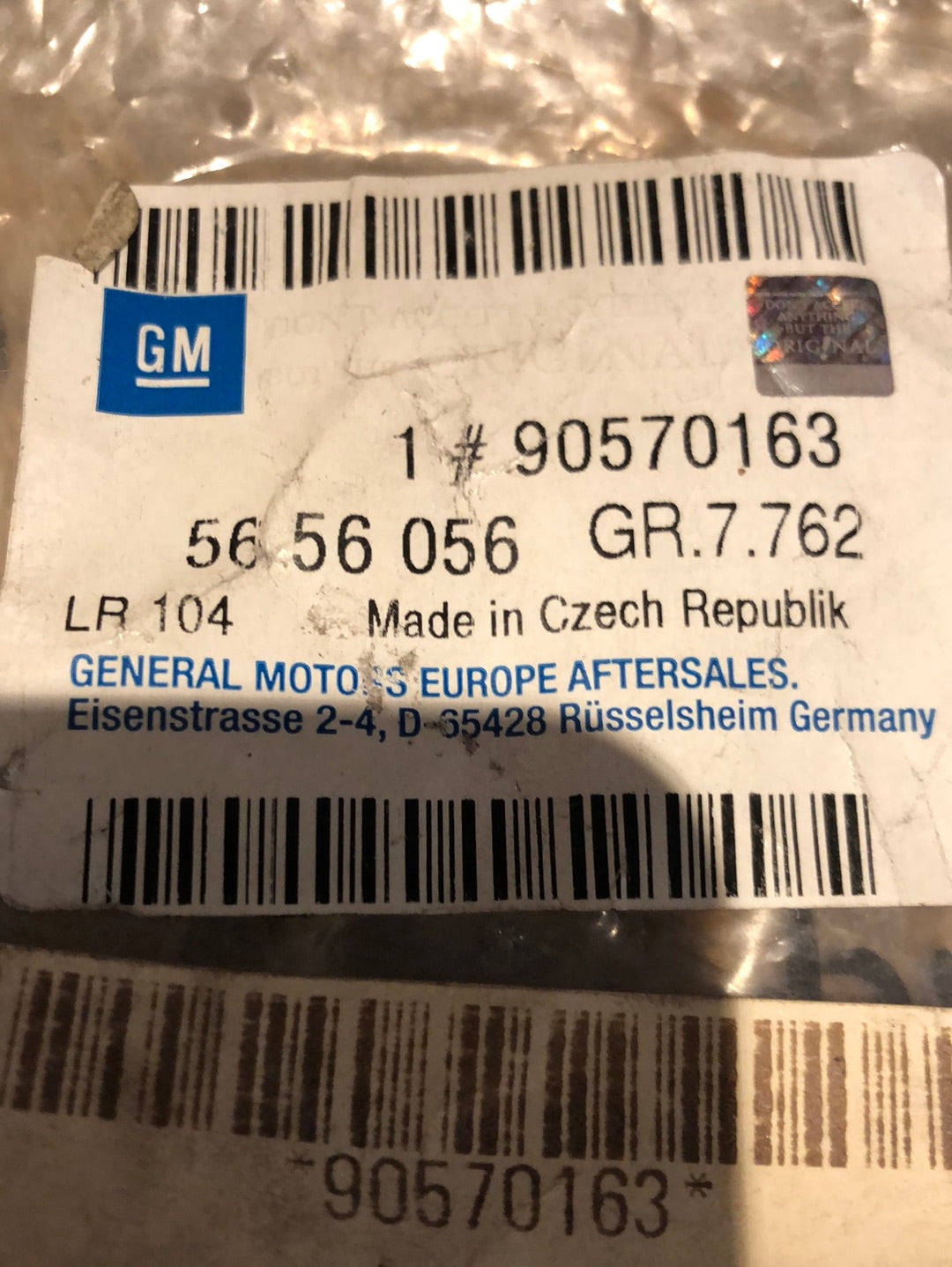 Original GM Opel Omega B Lüftungsschlauch Drosselklappenstutzen Neu