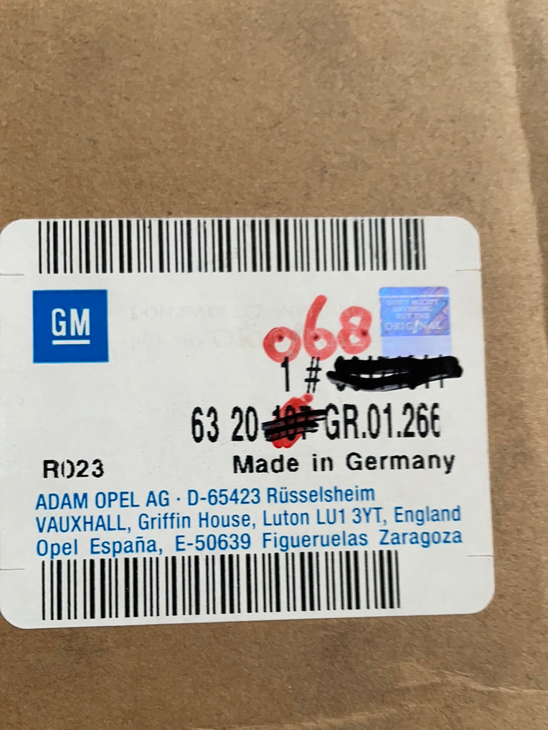 Original GM Opel Astra G Zafira A Kühlergitter ohne Chromblende Neu
