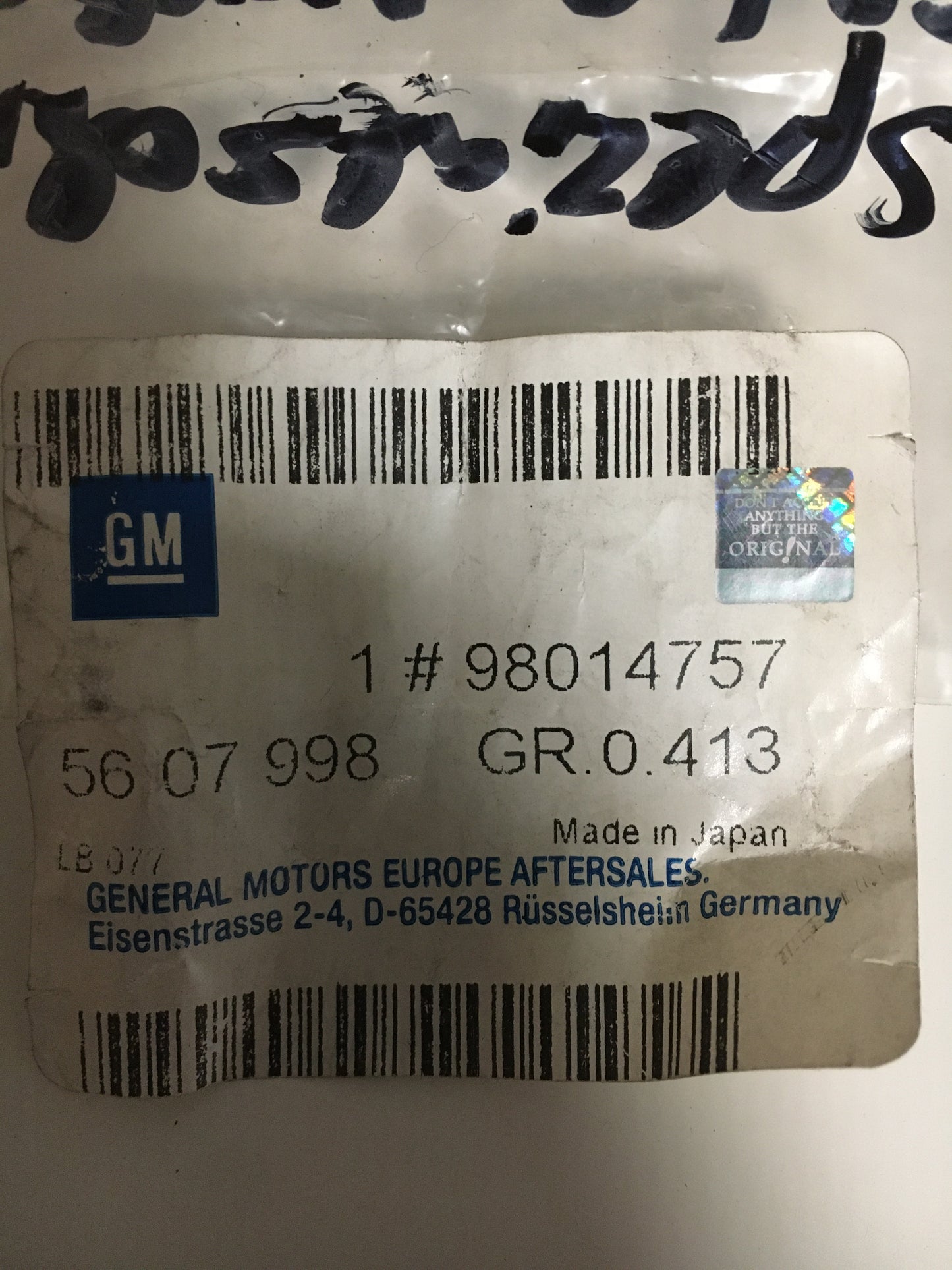Original Astra H Spezialschraube ,Nockenwellengehäuse NEU