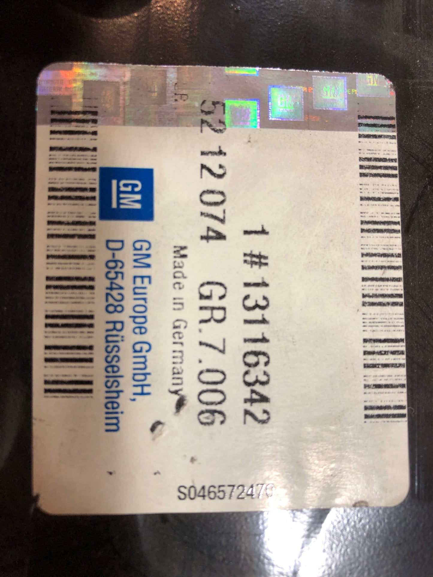 Original GM Opel Astra G Zafira A Längsträger Vorne Rechts Neu