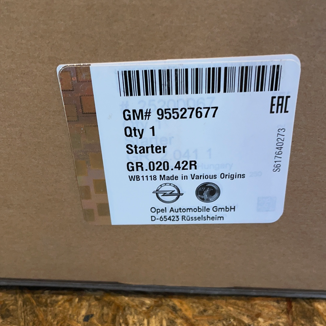 Original GM Opel Corsa 1.2 16V Anlasser Neu