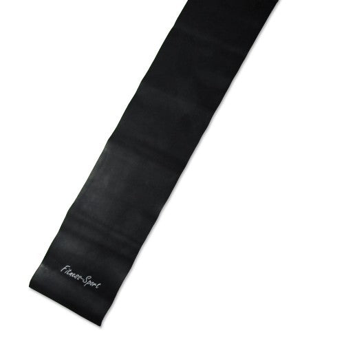 Gymnastikband, Fitness-Sport, Fitnessband 250cm x 15cm, schwarz Training Stufe extrem stark 0,65mm Stärke aus Naturkautschuk