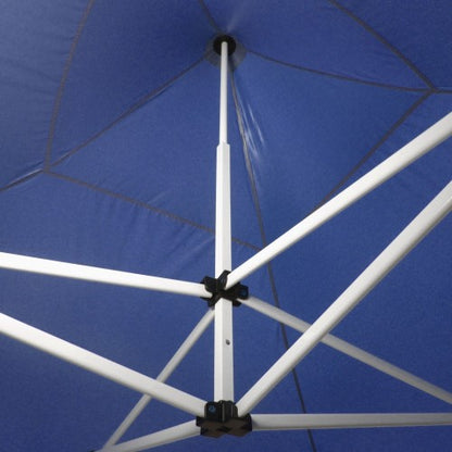 Falt-Pavillon, 3 x 3 m, blau, Profi Ausführung, Material Oxford 420 D, wasserdicht, 4 Seitenwände Befestigung mit Reißverschluß - Neue Version 2020