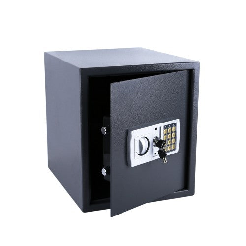 Safe Tresor Dokumententresor mit Elektonik- Zahlenschloss 35x40x40 cm LED Anzeige Stahlbolzen
