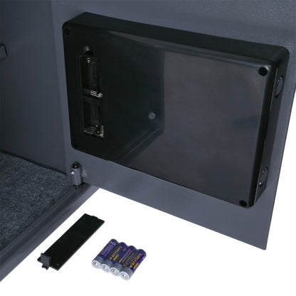 Safe Tresor Dokumententresor mit Elektonik- Zahlenschloss 35x40x40 cm LED Anzeige Stahlbolzen