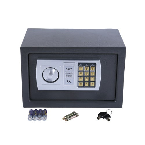 Safe Möbeltresor Tresor Wandtresor Wandsafe  Dokumententresor mit Elektonik- Zahlenschloss 31x20x20 cm LED Anzeige Stahlbolzen
