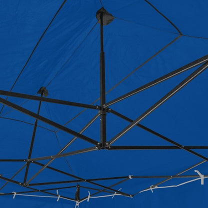 Gartenpavillon, wasserdicht, 3 x 4,5 m, Falt-Pavillon Mallorca, Material Oxford 420D innen beschichtet, blau