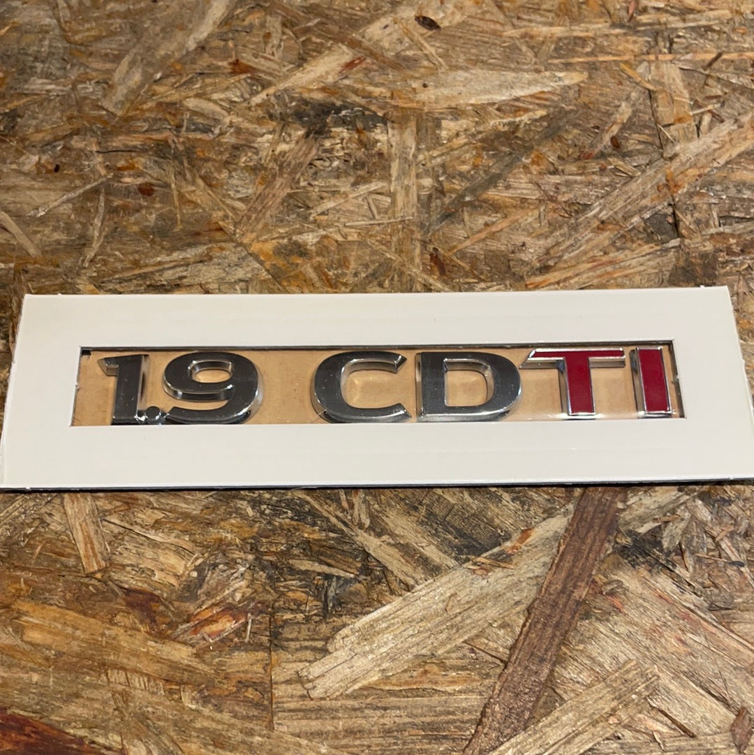 Original GM Opel Vectra C Caravan Schriftzug „1.9 CDTI“ hinten Neu
