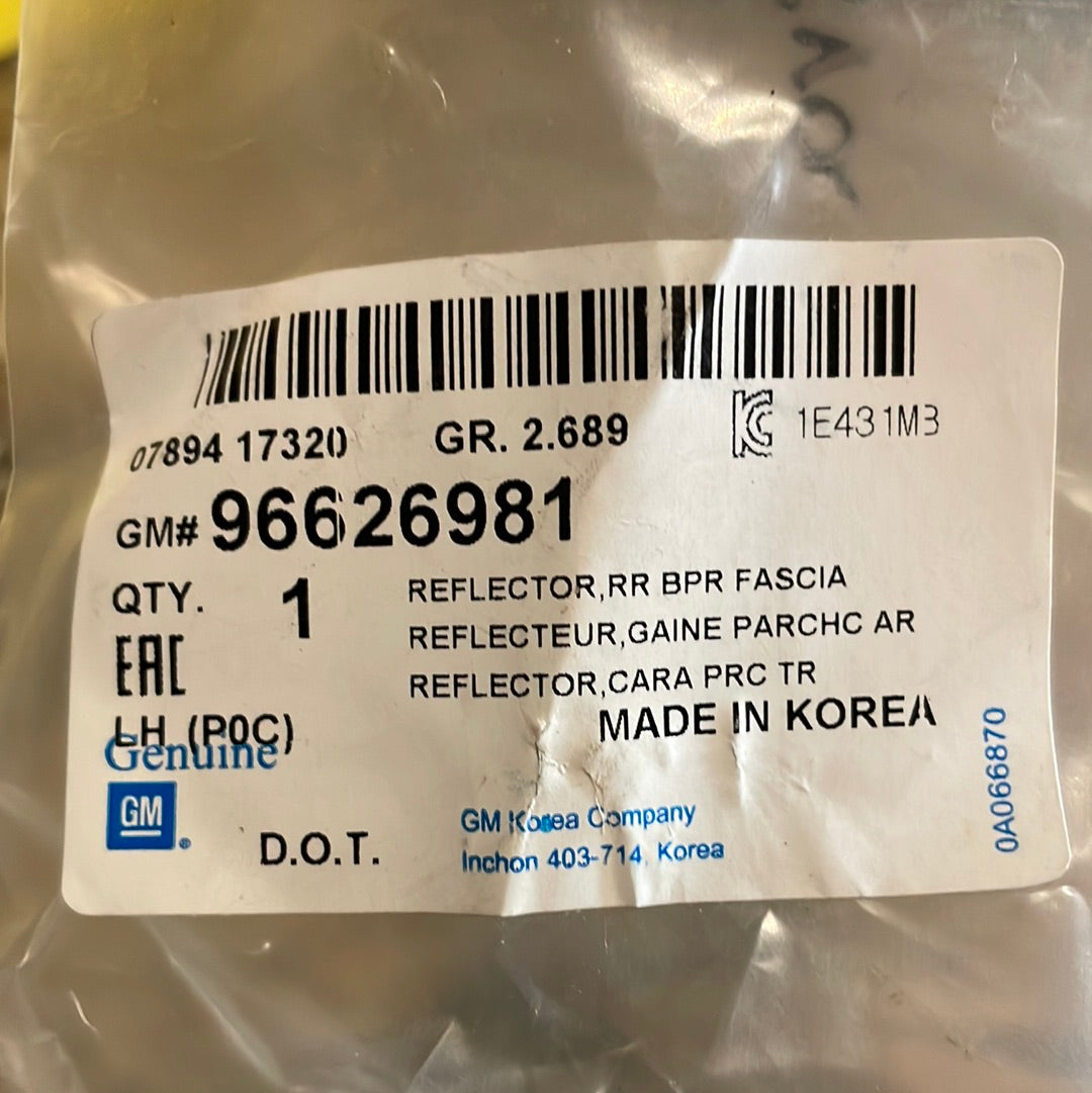 Original GM Chevrolet Captiva C100 Reflektor links hinten Neu