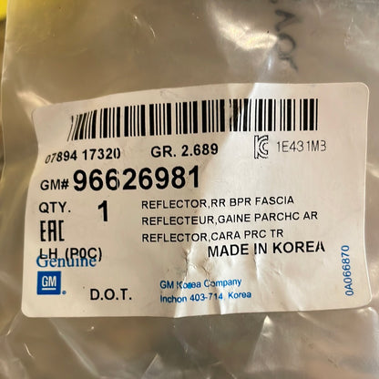 Original GM Chevrolet Captiva C100 Reflektor links hinten Neu
