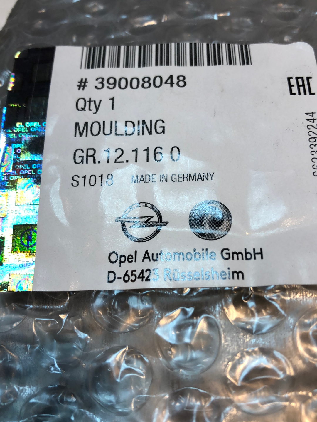 Original Opel Crossland X Zierleiste Chrom Neu