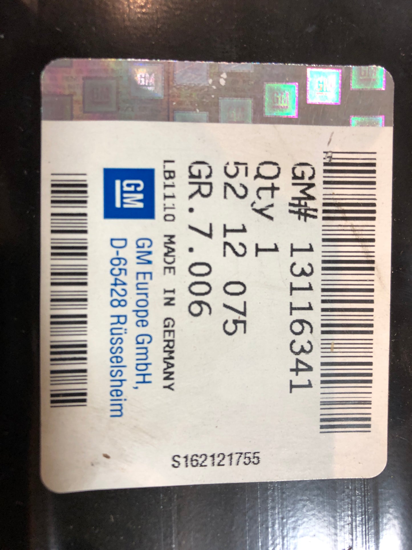 Original GM Opel Astra G Zafira A Längsträger Vorne Links Neu