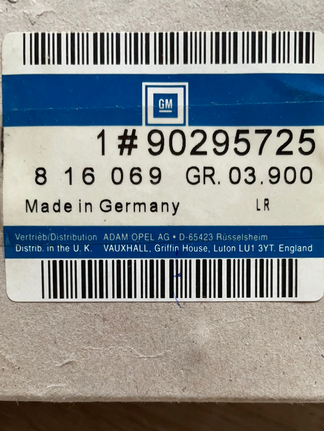 Original GM Opel Kadett E Kraftstoffpumpe Neu