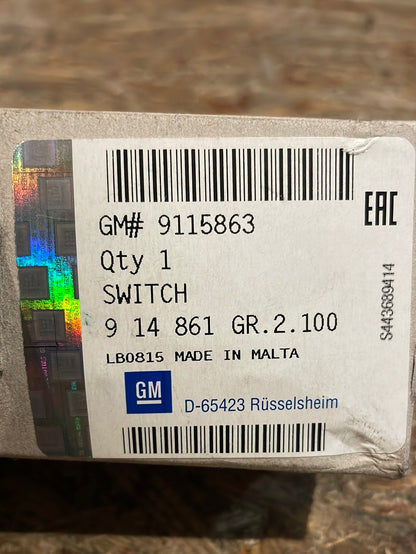 Original GM Opel Combo Tigra B Corsa C/D Meriva A Zündschalter Neu