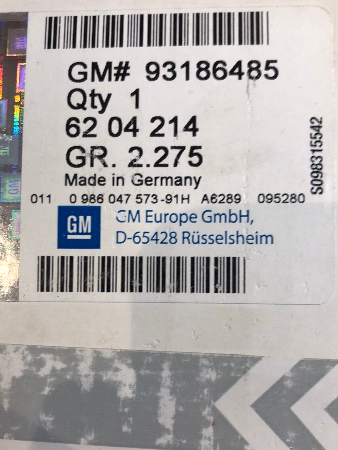 Original GM Opel Zafira A Vectra C Astra G Meriva Lichtmaschine Generator 14V 100A Neu