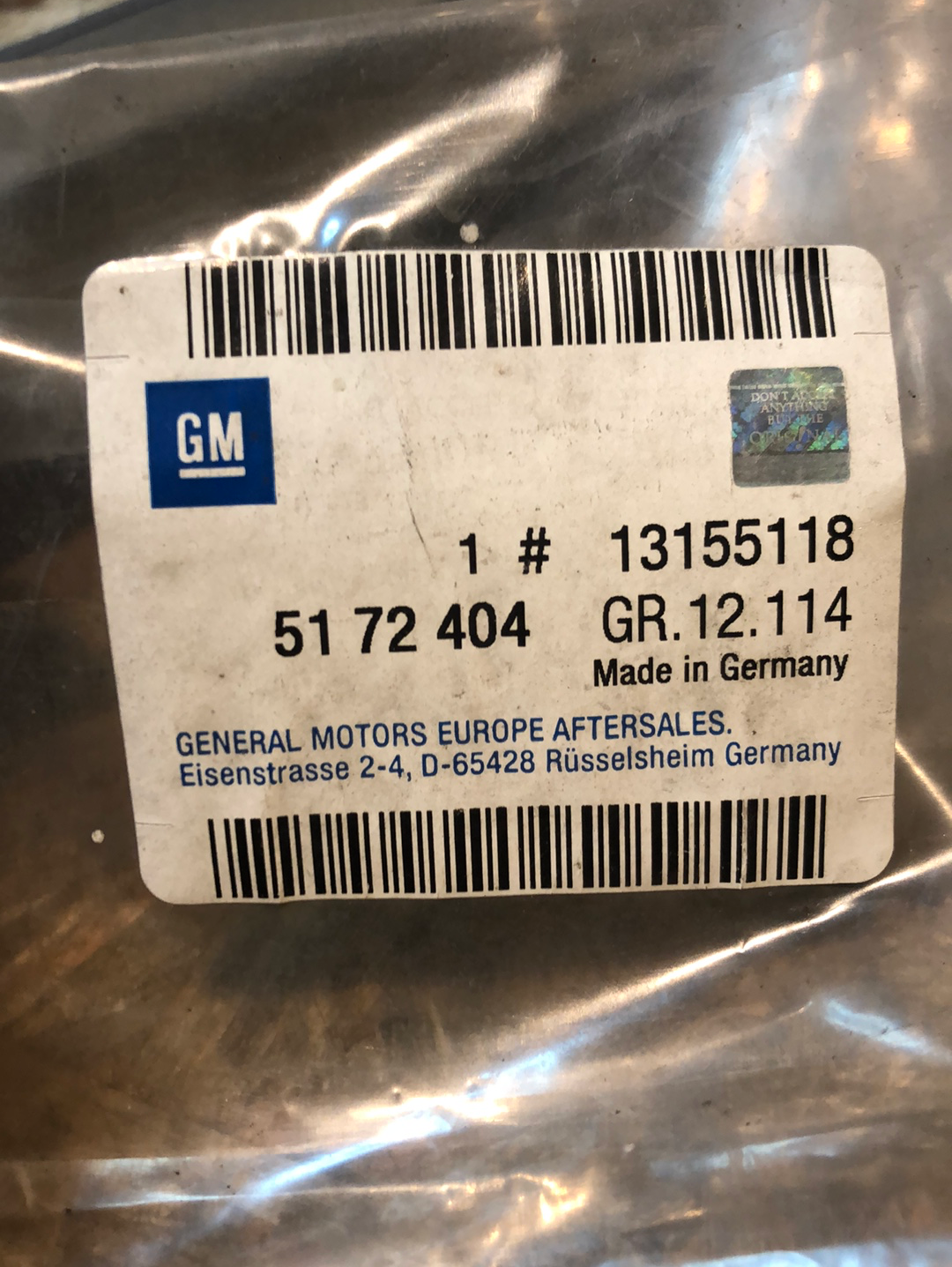 Original GM Opel Astra G Zafira A Schutzzierleiste Neu