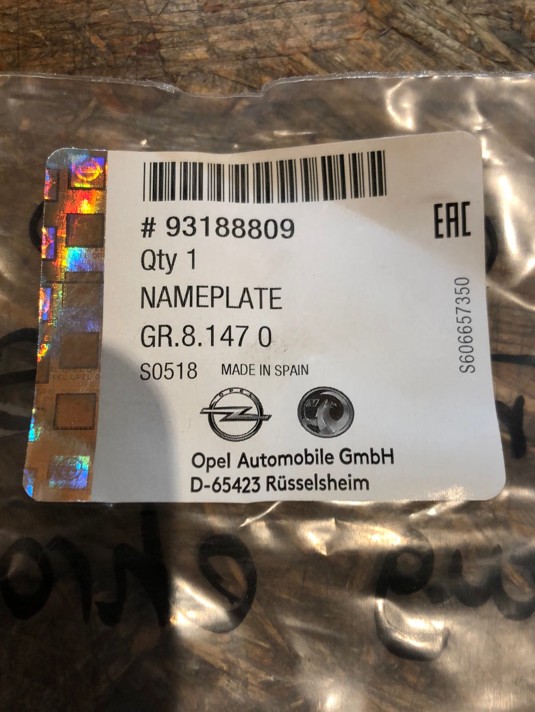 Original GM Opel Corsa D E Emblem Schriftzug chrom Neu