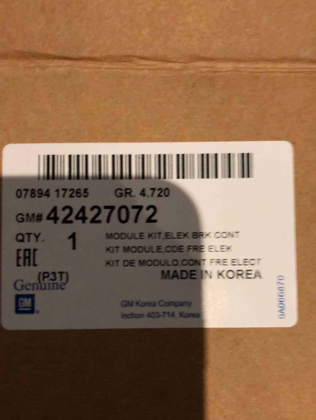 Original GM Opel Mokka X Steuergerät ABS Pumpe Neu