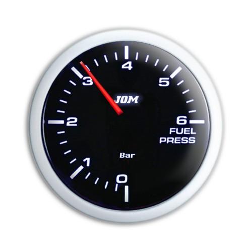 Zusatzinstrument, Noir, Kraftstoffdruck, schwarz, mit weißer LED Skala, dimmbar, Ø52mm