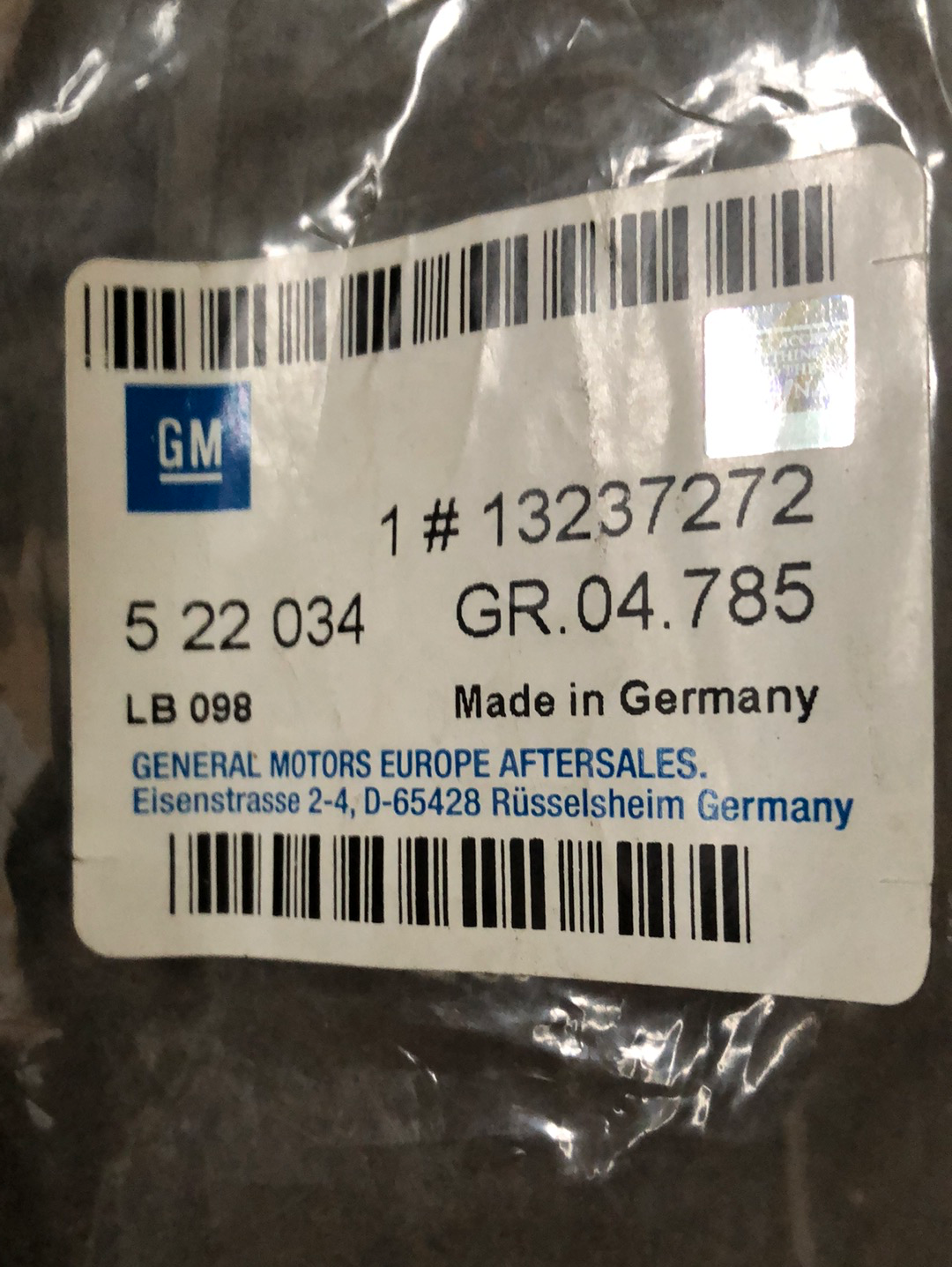 Original GM Opel Astra G Seilzug Handbremse Hinten Neu