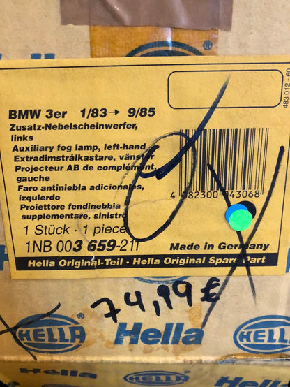 Original Hella BMW 3er Bj. 83-85 Zusatz-Nebelscheinwerfer links Neu