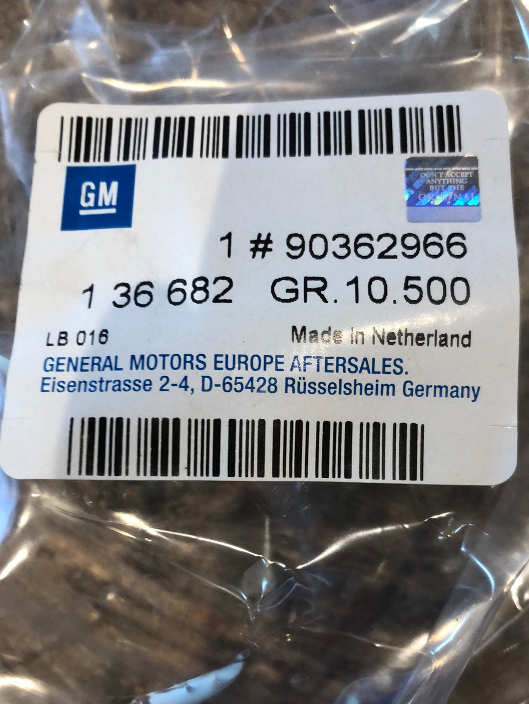 Original GM Opel Vectra B Türgriff rechts innen Neu