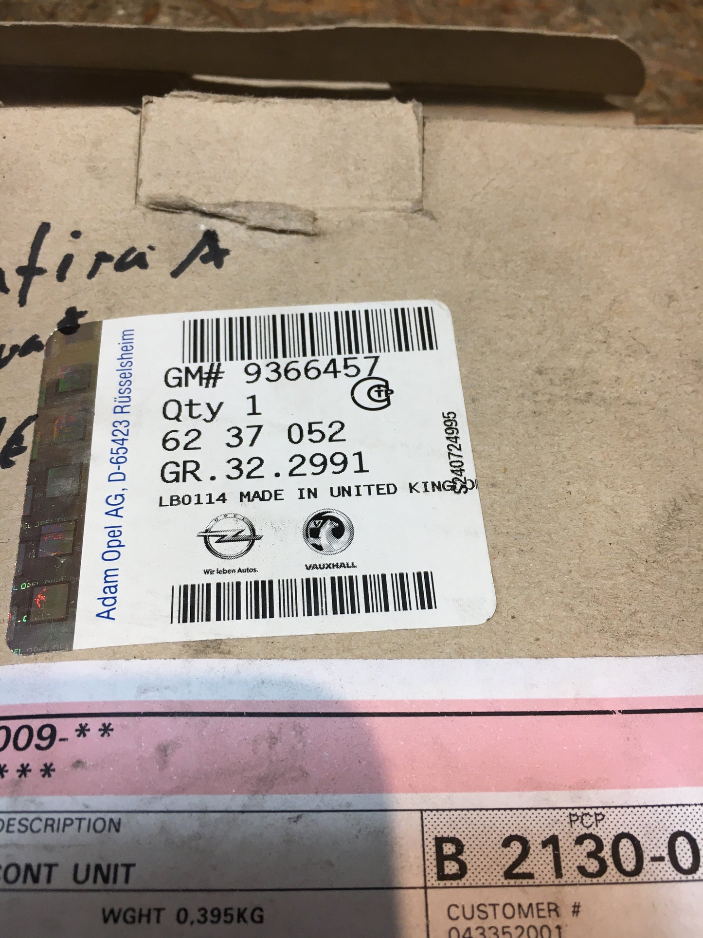 Original Zafira A Steuergerät NEU