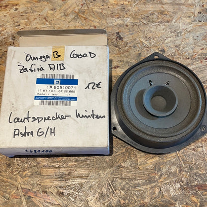 Original GM Opel Omega B Corsa D Zafira A/B Astra G/H Lautsprecher hinten Neu