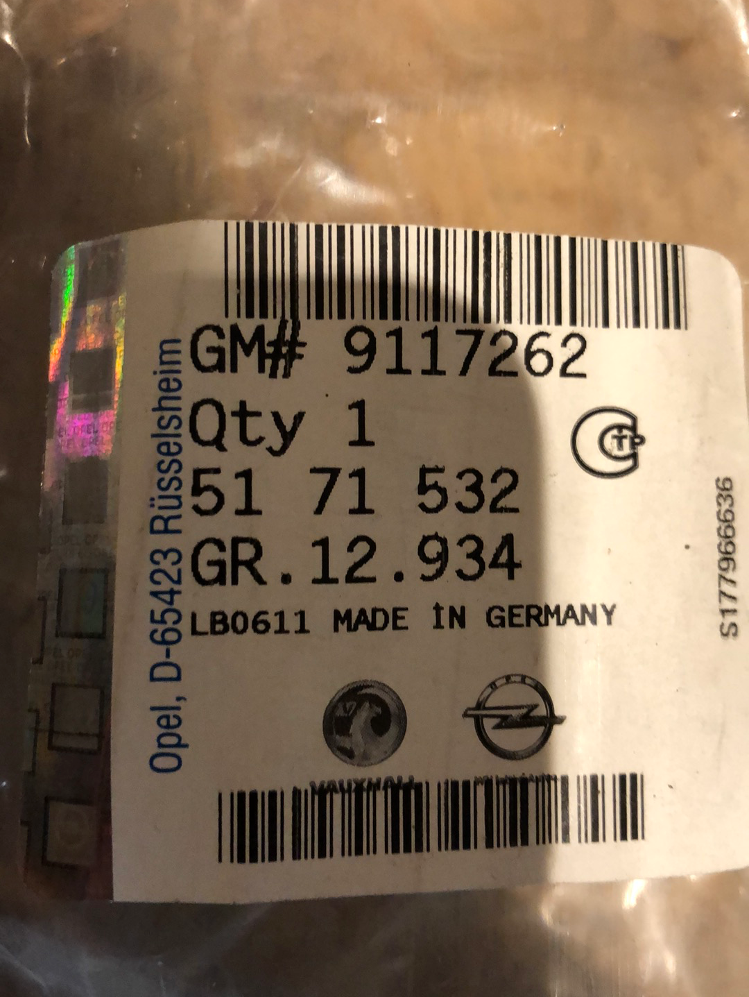 Original GM Opel Astra Classic Schutzzierleiste Hinten Rechts Neu