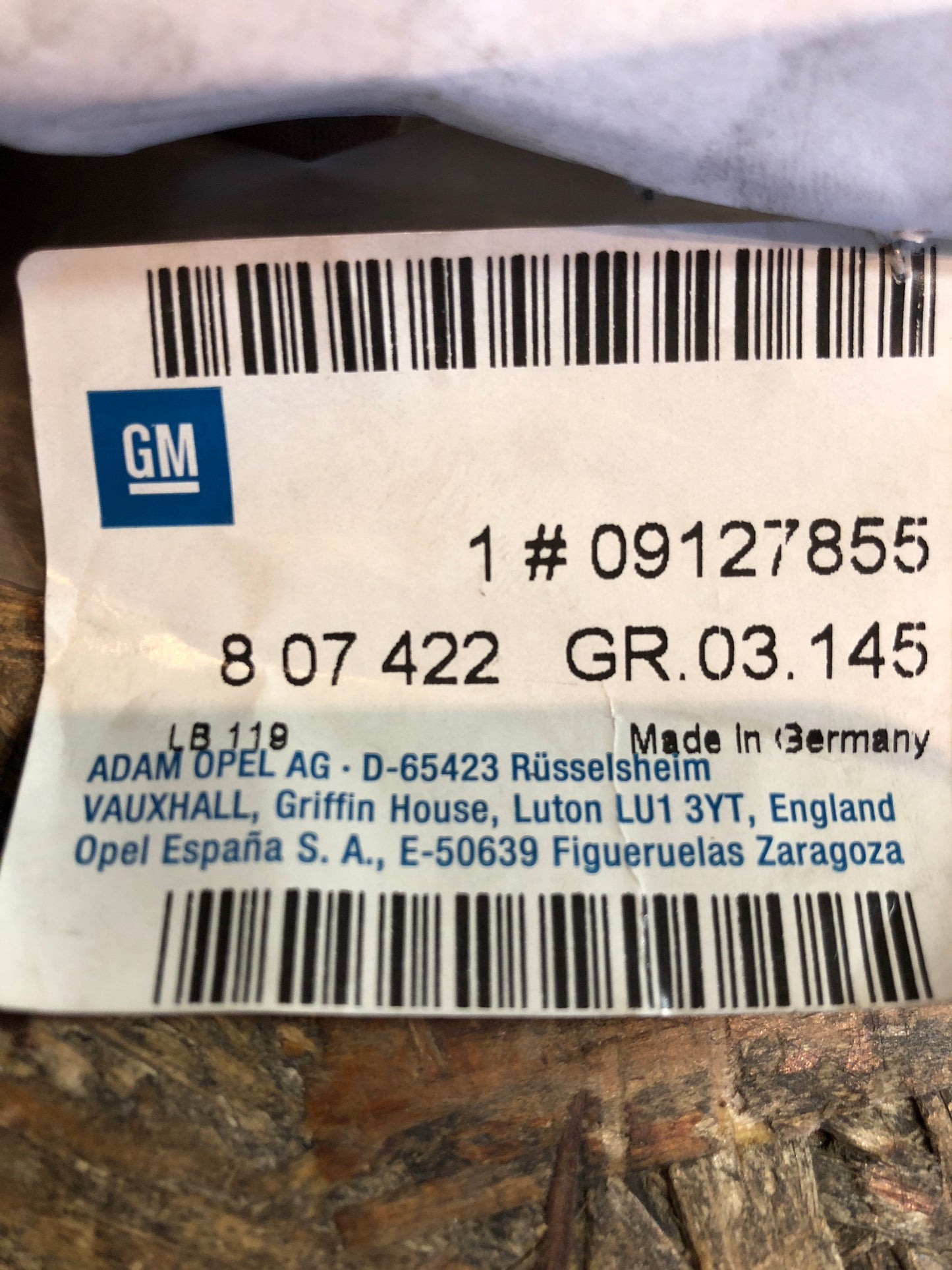 Original GM Opel Astra G Krafstoffleitung Neu