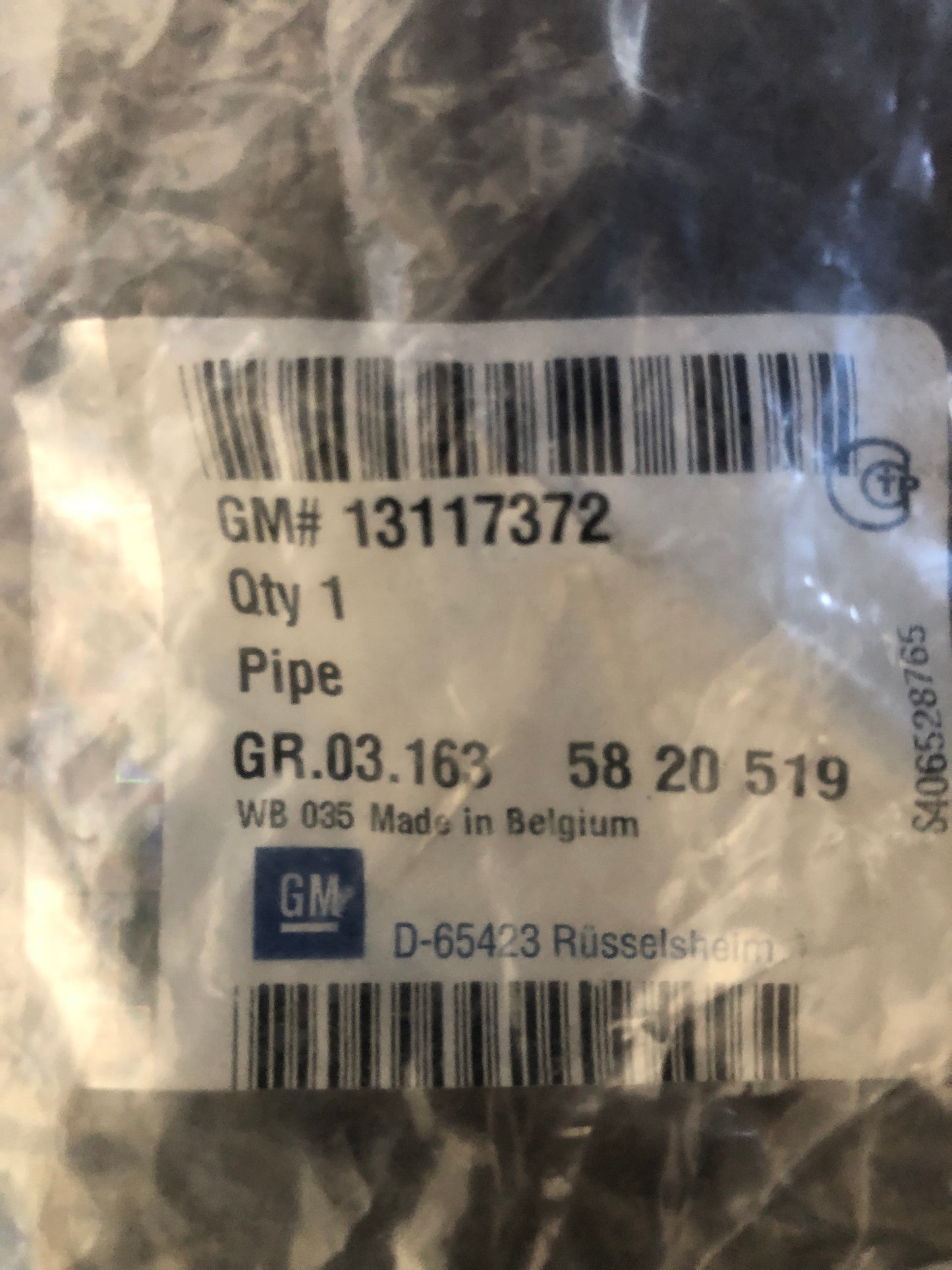 Original GM Opel Astra H 1.3 CDTI Kraftstoffrücklaufleitung Vorns Links Neu