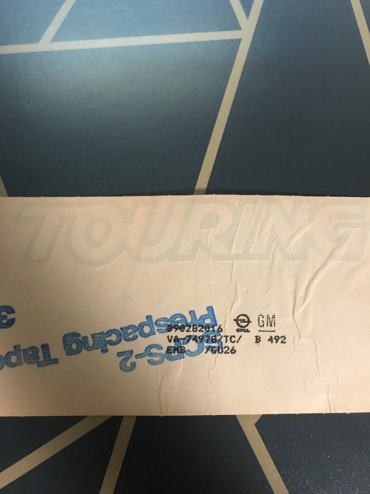 Original Oldtimer youngtimer Schriftzug Touring NEU