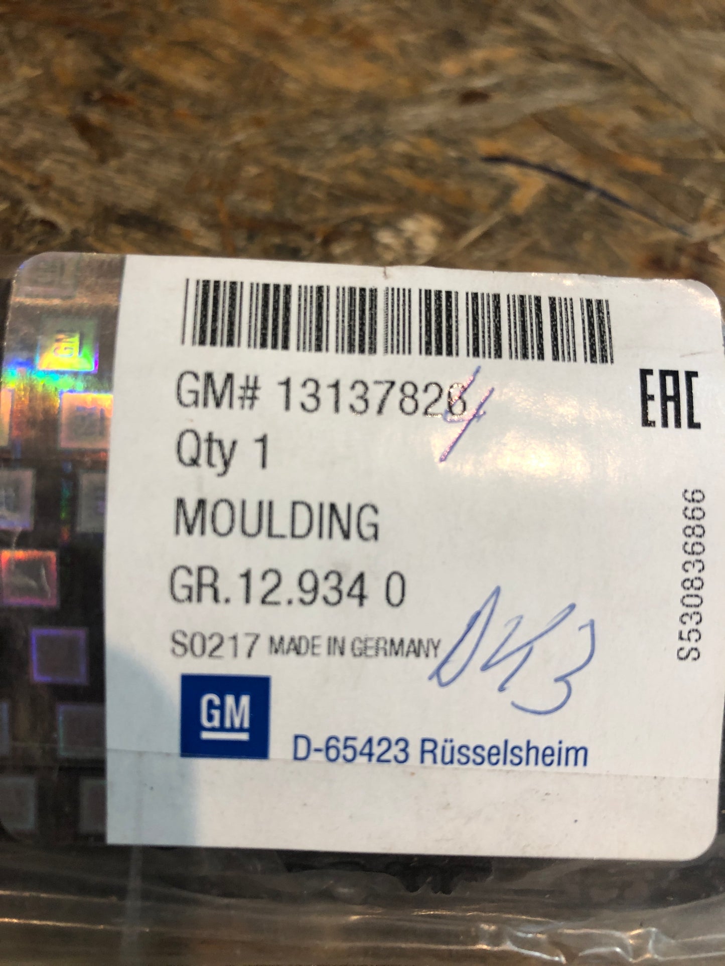 Original GM Opel Zafira B Zierleiste Stoßleiste vorne links Neu