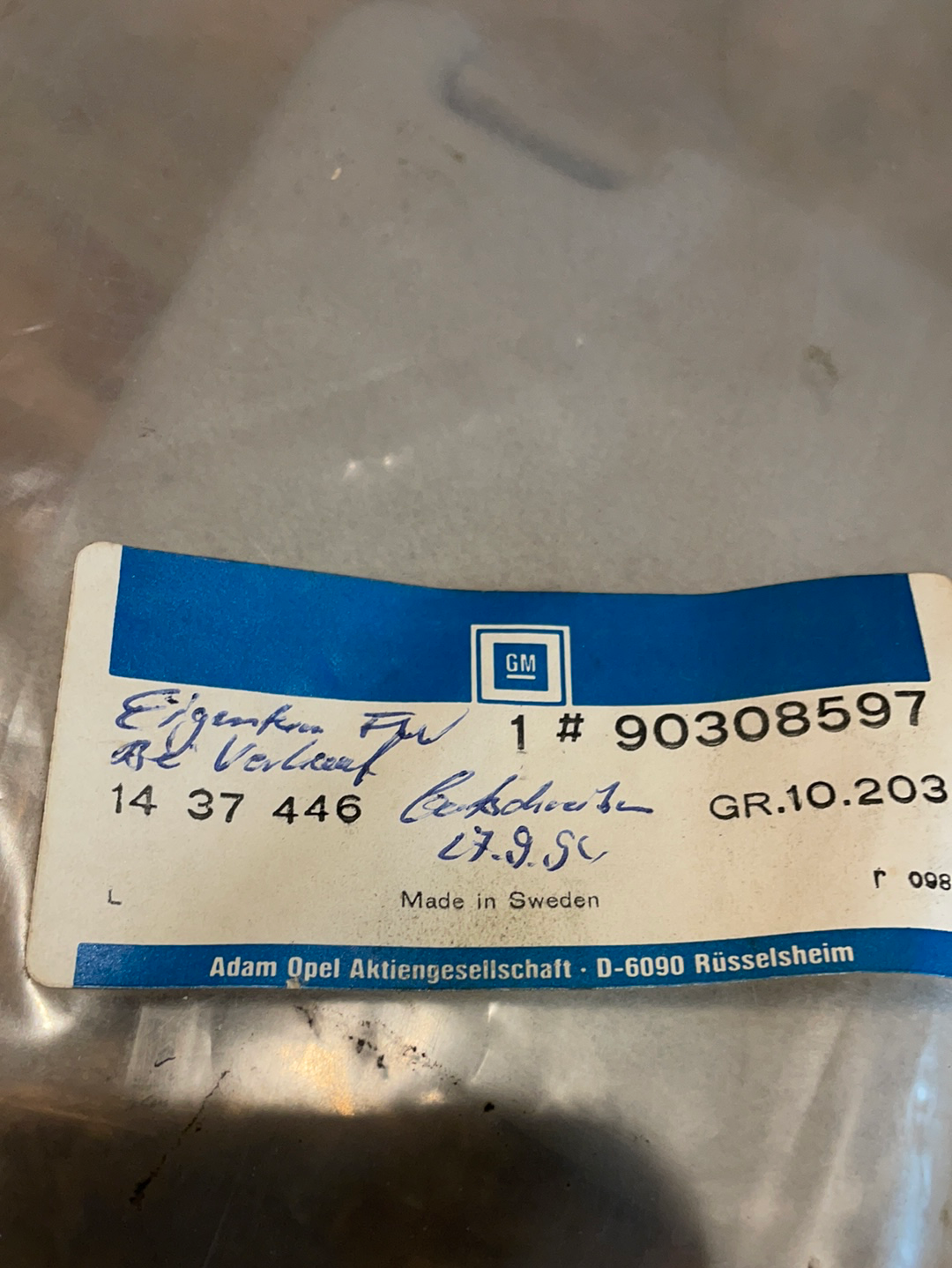 Original GM Opel Vectra A Sonnenblende links Neu