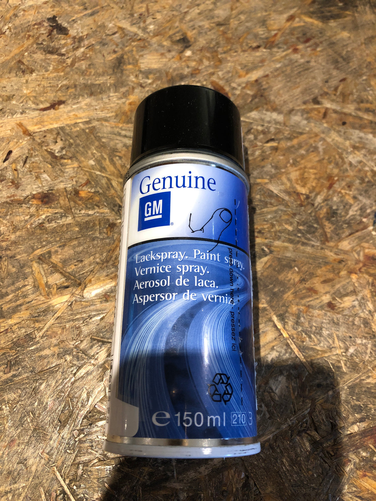 Original GM Opel Lackspray Graphitschwarz met. 22C Neu
