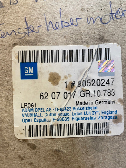 Original GM Opel Omega B Fensterhebermotor Vordertür links Neu