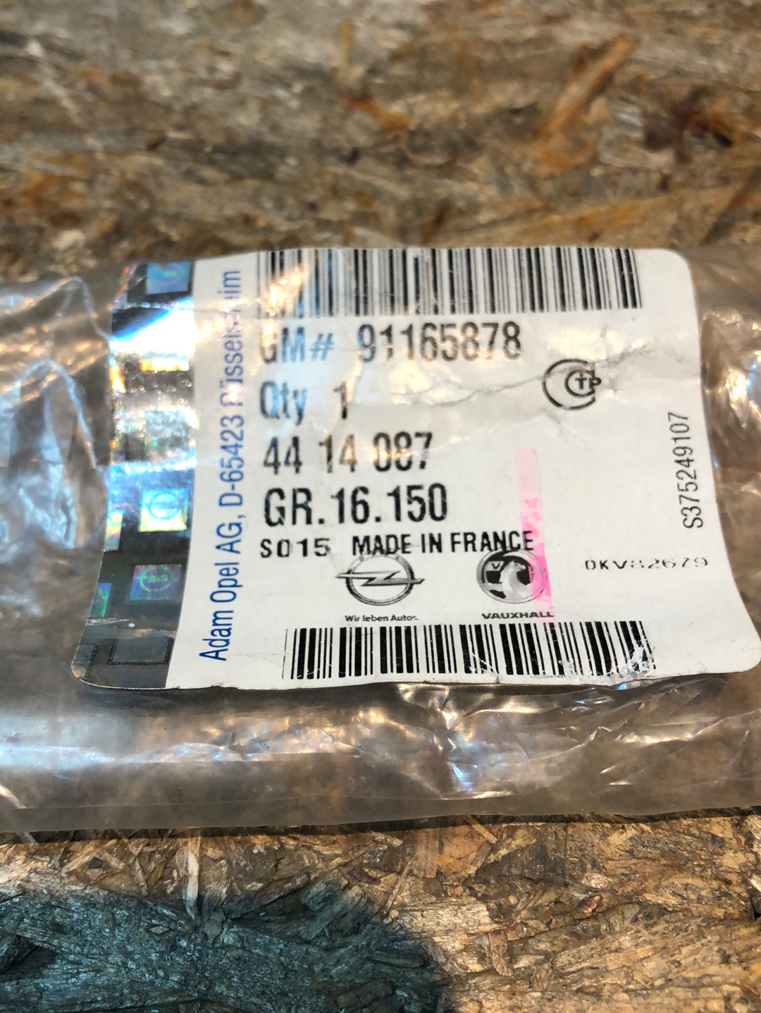 Original Opel Vivaro A Gummiabdichtung vorne links Neu