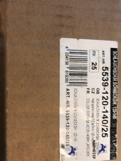 Normfest Schlauchschelle 120-140mm Neu